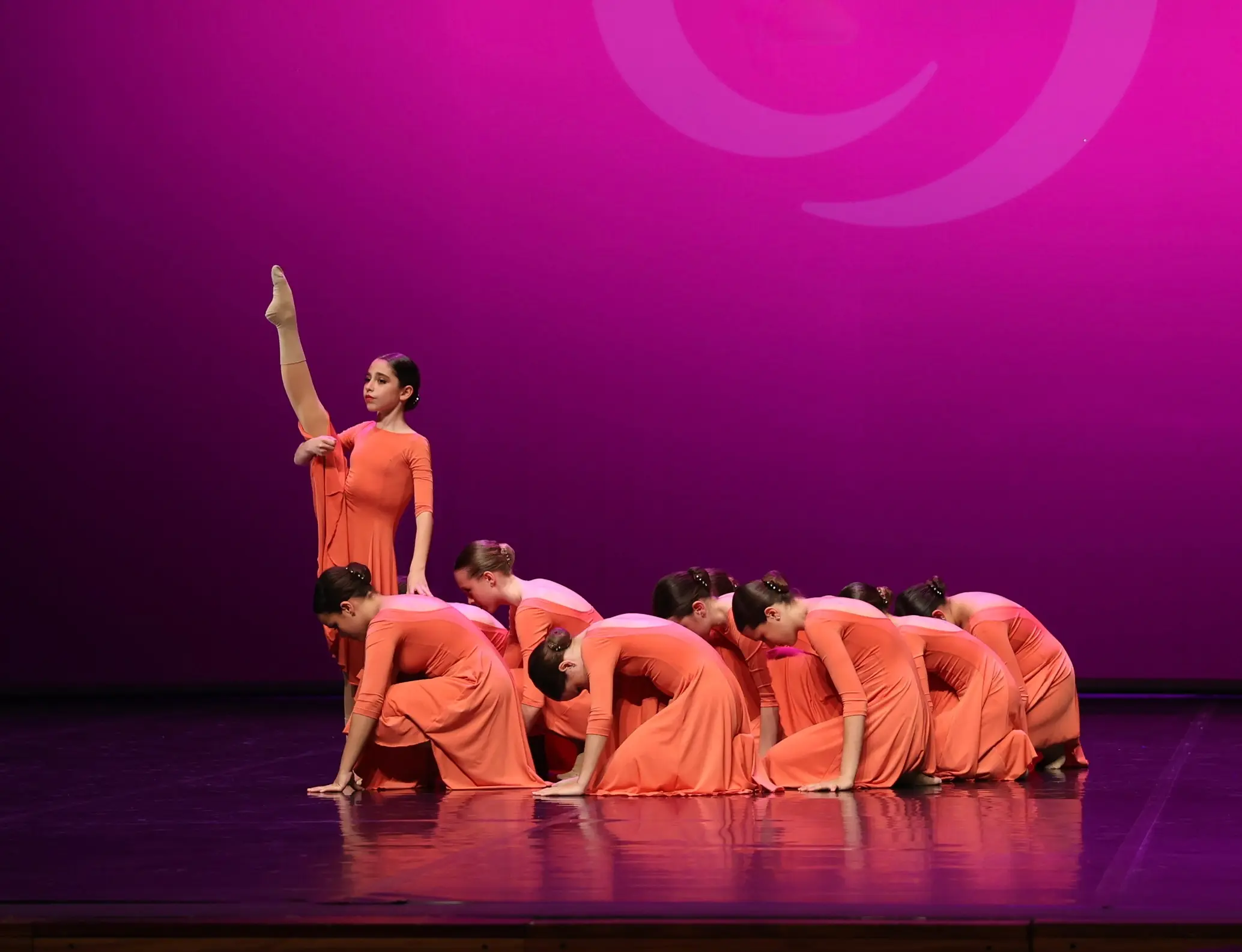 Bailarines en acción