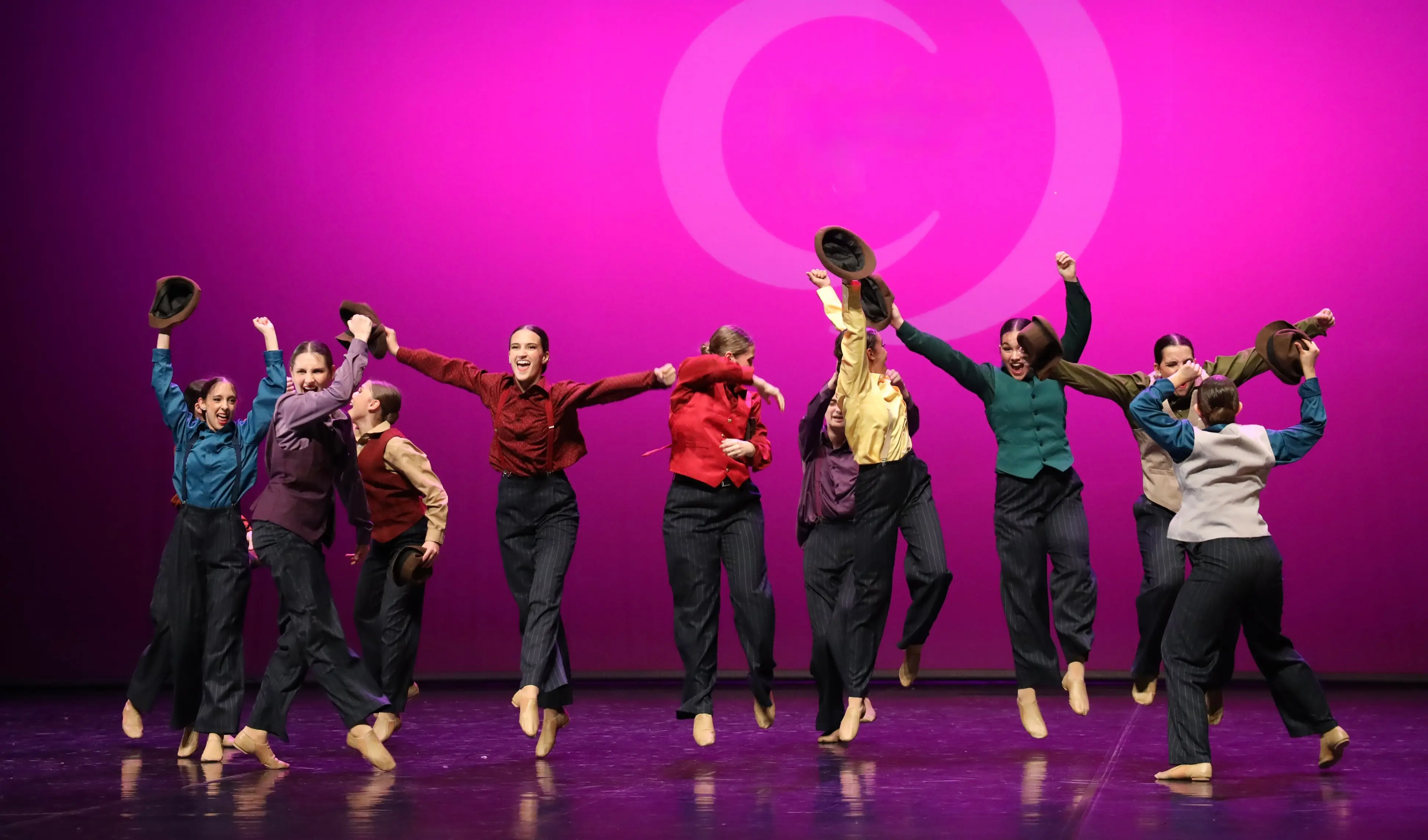 Bailarines en acción